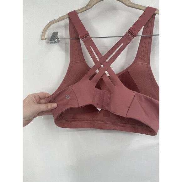 Lululemon AirSupport Bra Women 36C Rose/Pink  High Support Athletic Workout - Picture 9 of 11